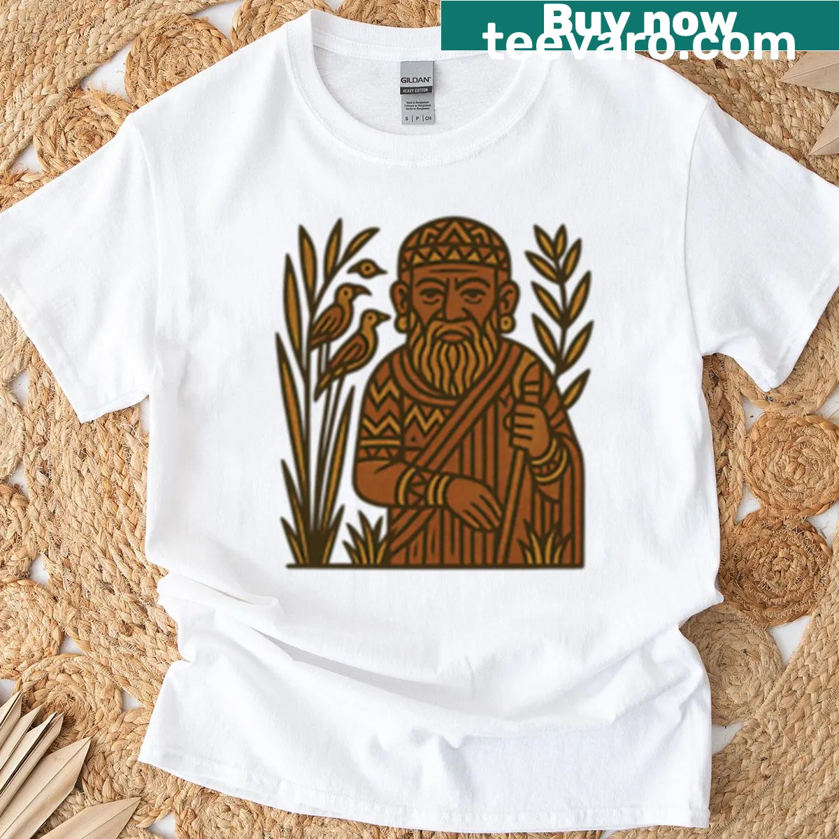 Typography design honoring Unkulunkulu, the Creator of Life. — on a men's t-shirt