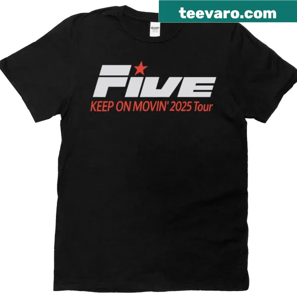 Vintage-style concert tour T-shirt featuring iconic performance graphics