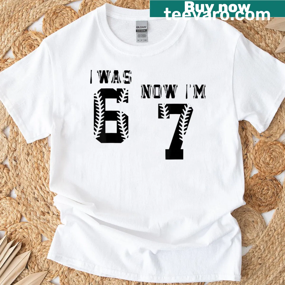 Kids' birthday T-shirt celebrating turning seven — on a men's t-shirt