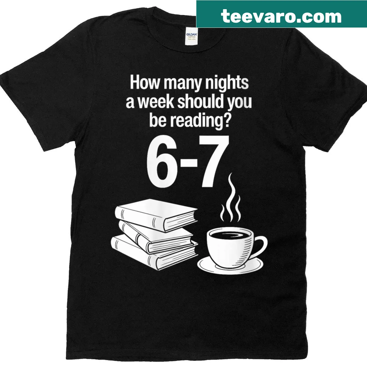 Funny English teacher T-shirt with 'Reading 67 Meme' graphic — on a men's t-shirt