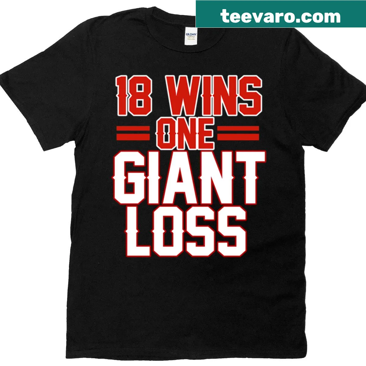 New York football t-shirt with bold text about wins and losses — on a men's t-shirt
