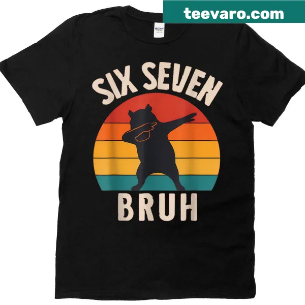 Funny kids t-shirt with dabbing capybara and meme text