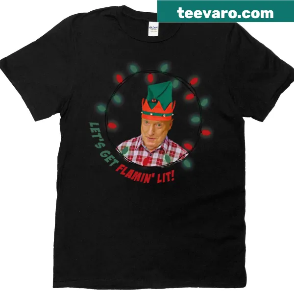 Nostalgic T-shirt featuring Alf in a festive elf design