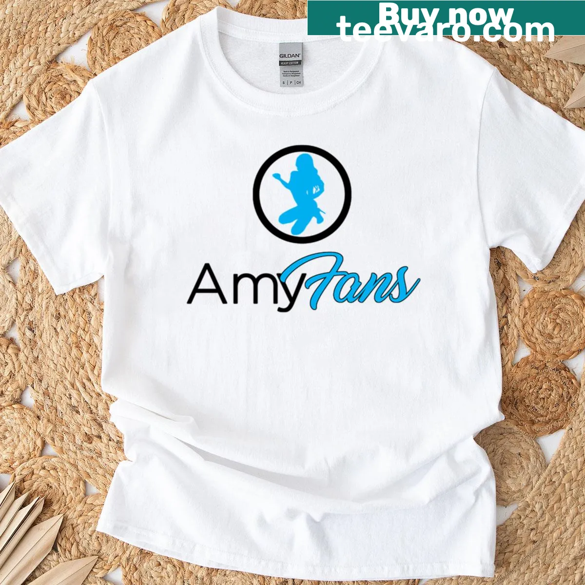 T-shirt celebrating fans of Amy with a charming design — on a men's t-shirt