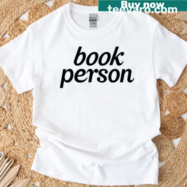 Simple t-shirt with the phrase Book Person for book lovers