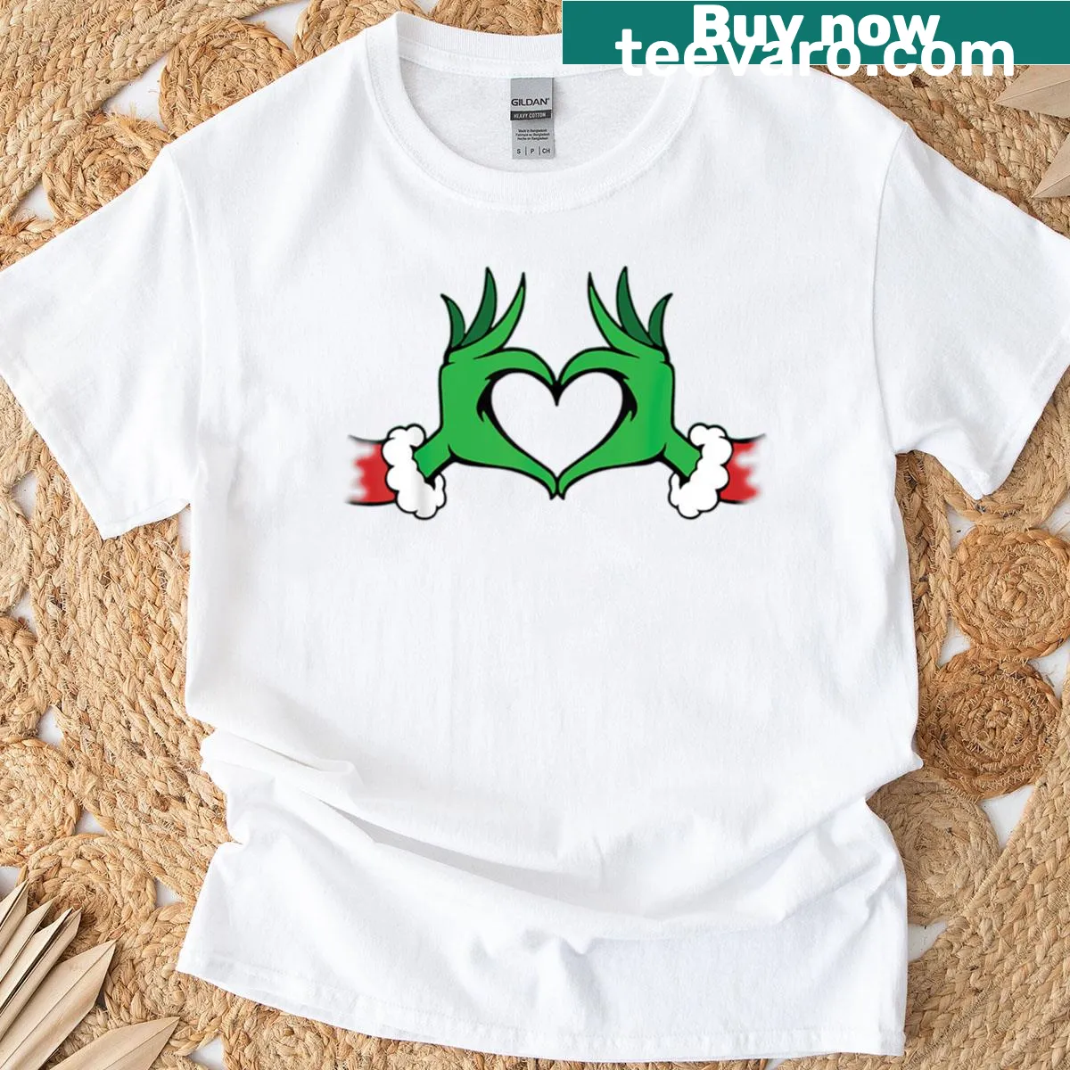 Playful typography design for Christmas-loving elves — on a men's t-shirt