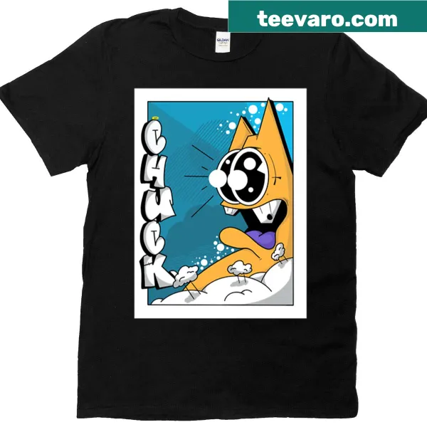 Abstract typography design on Chuck style T-shirt