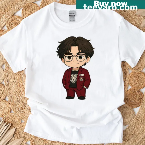 Kawaii aesthetic illustration on a cute art T-shirt