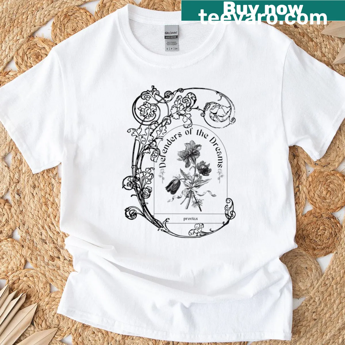 Graphic tee featuring 'Defenders Of The Dreams' with a dream symbolism design. — on a men's t-shirt