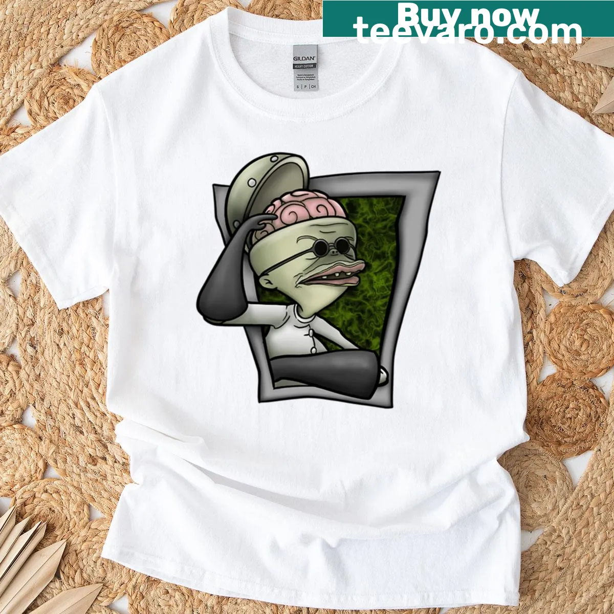 Graphic of Dr. Finkelstein from Tim Burton's works on a t-shirt — on a men's t-shirt