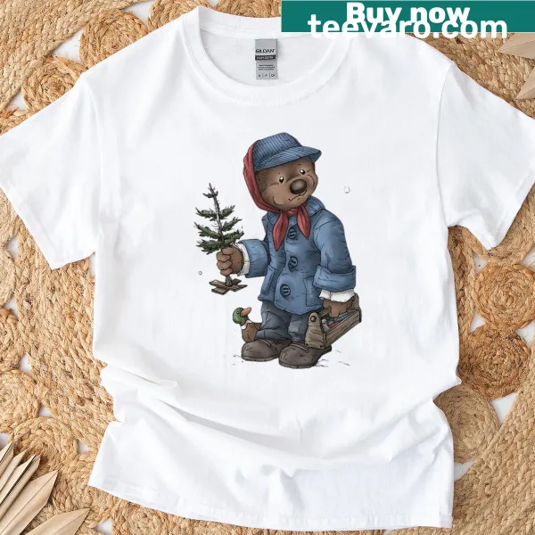 Illustration from Emmett Otters Jugband Christmas T-shirt