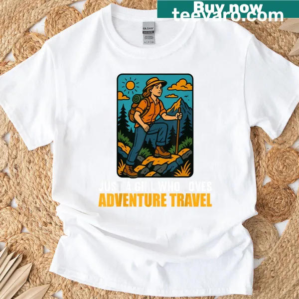Funny adventure travel-themed T-shirt for explorers