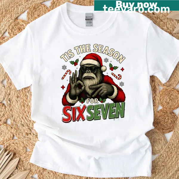Funny Bigfoot Santa Christmas t-shirt