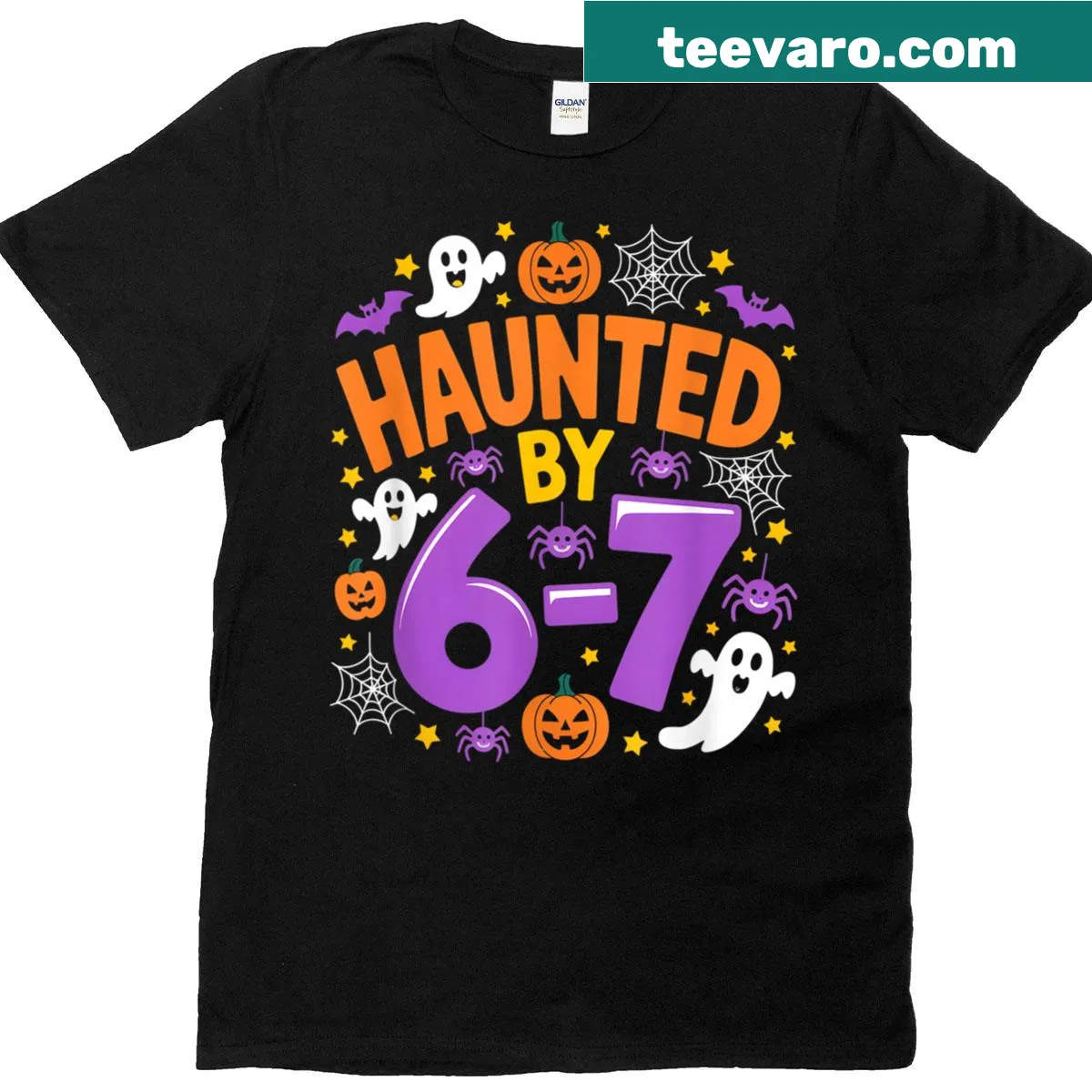 Funny Halloween t-shirt featuring a ghost and meme reference — on a men's t-shirt