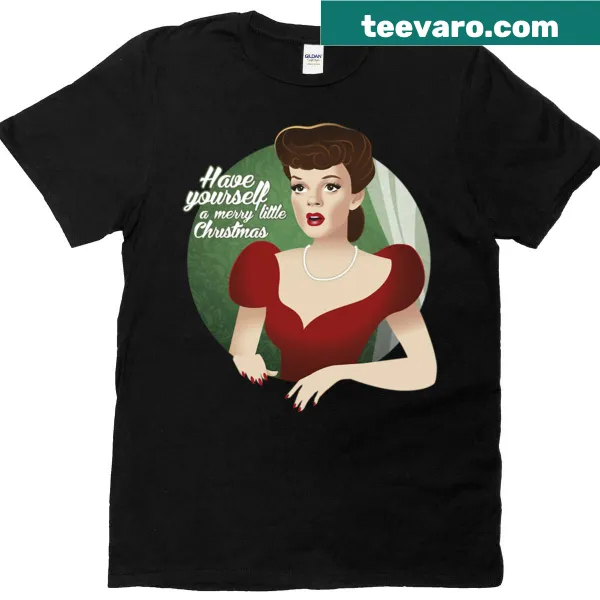 Oversized Christmas T-shirt with the phrase 'Have Yourself A Merry Little Christmas'