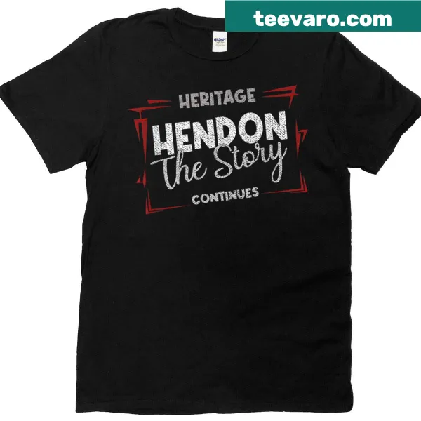 Vintage-style souvenir T-shirt celebrating Hendon, UK