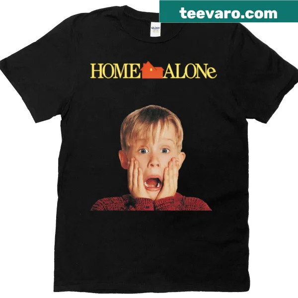 Home Alone T-shirt featuring iconic scenes from the film