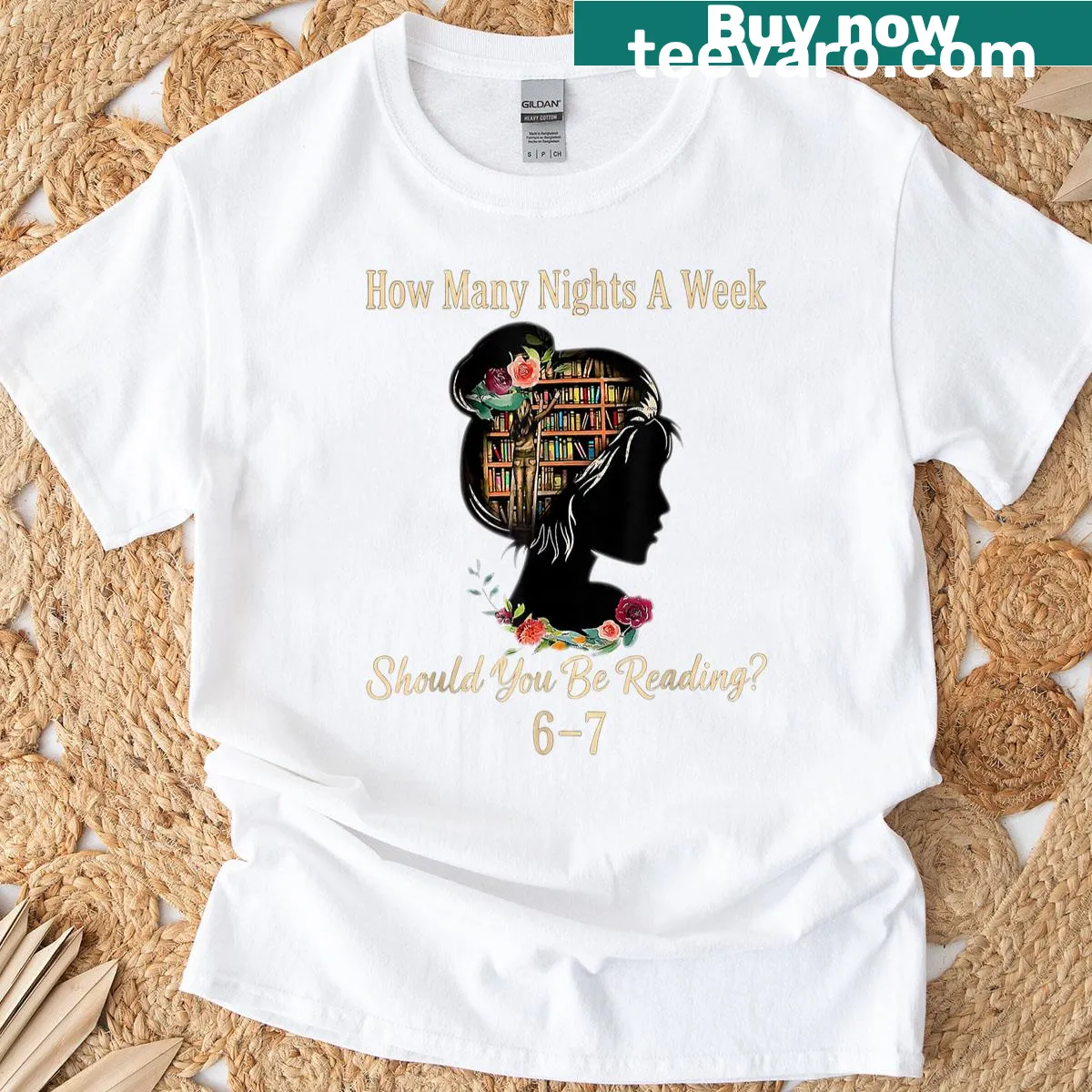 Funny teacher t-shirt with a meme referencing late-night reading — on a men's t-shirt