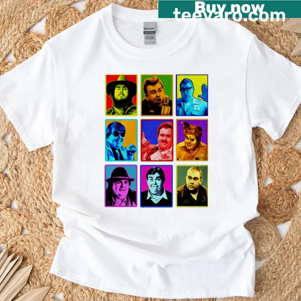 Vintage T-shirt celebrating 80s comedy movies with playful graphics