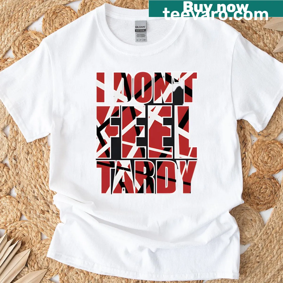 Vintage-style Van Halen tribute tee featuring nostalgic design — on a men's t-shirt