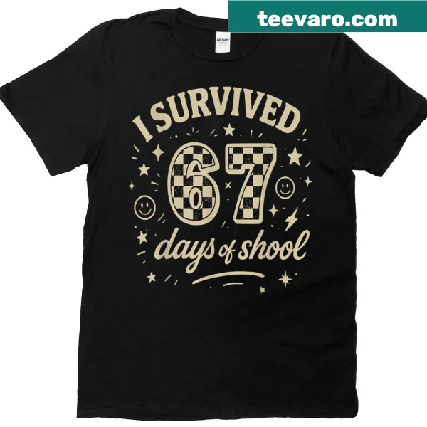 Funny teacher t-shirt with school survival meme