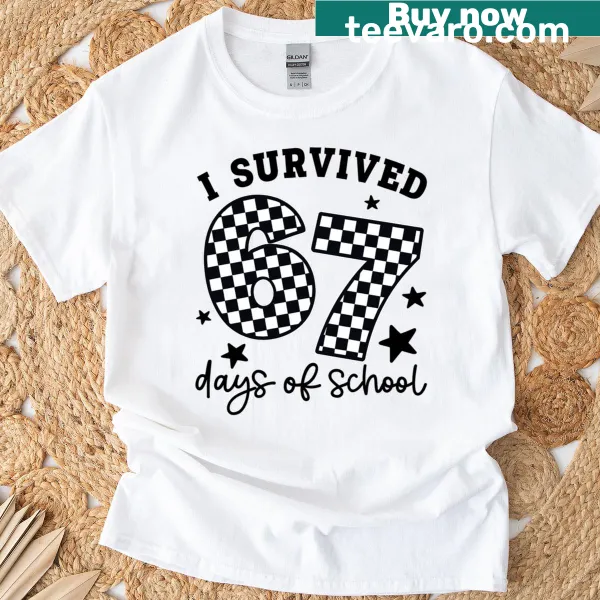 Funny teacher meme t-shirt about surviving school days