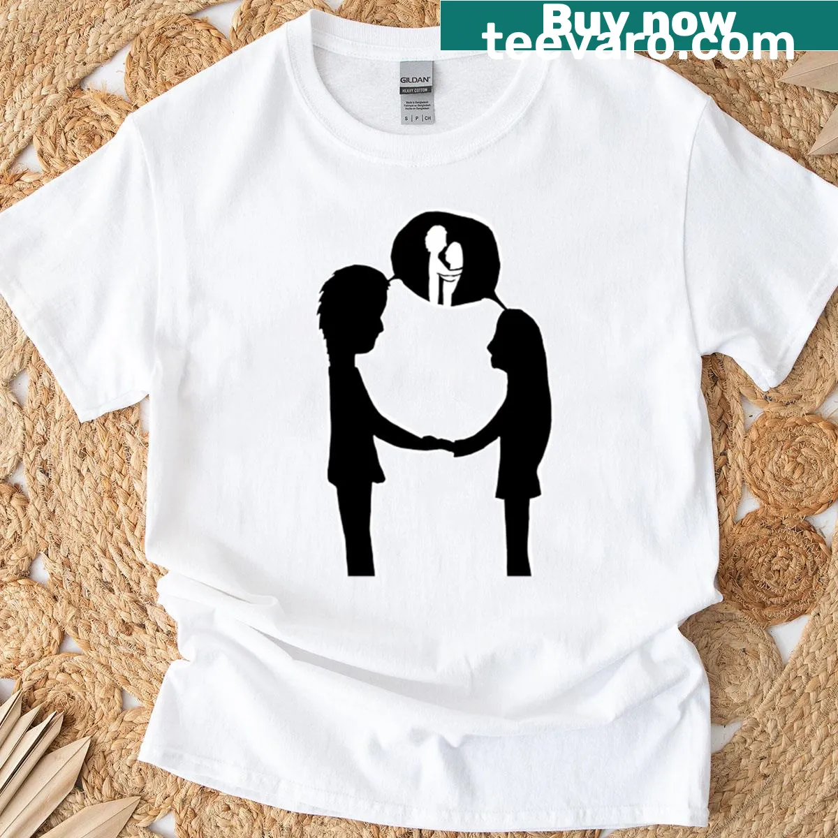 Humorous If Only We Talked T-shirt with engaging typography — on a men's t-shirt