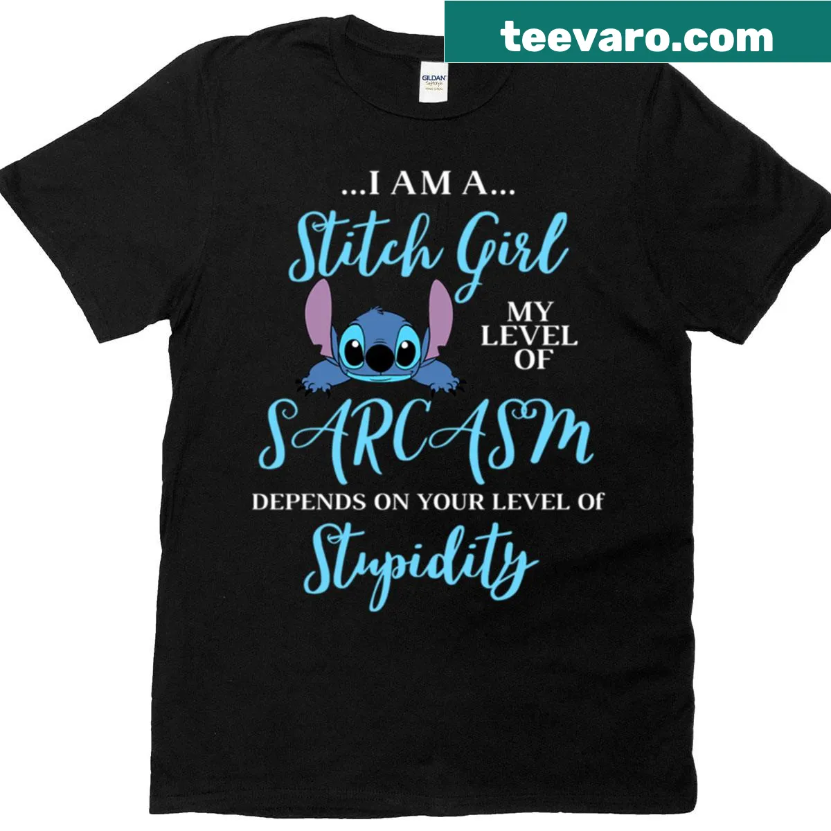 T-shirt featuring 'I'm A Stitch Girl' in a sewing-themed design — on a men's t-shirt