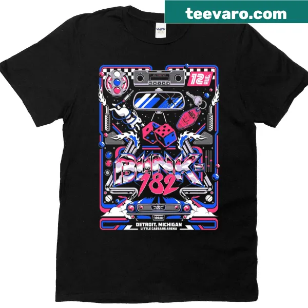 Blink-182 tribute t-shirt with a nostalgic design