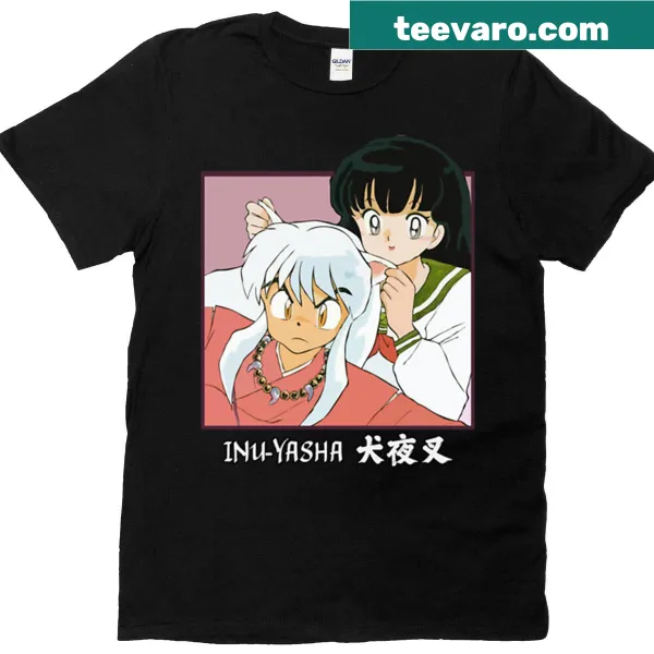 Anime T-shirt featuring Inuyasha and Kagome graphic