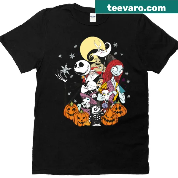 Illustrative t-shirt featuring Jack Skellington from The Nightmare Before Christmas