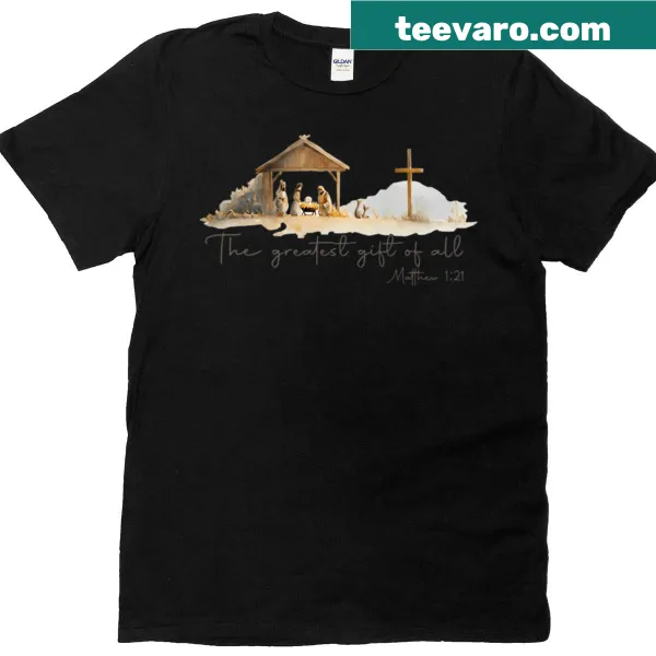 Playful Christmas tee with 'Jesus Christmas' text