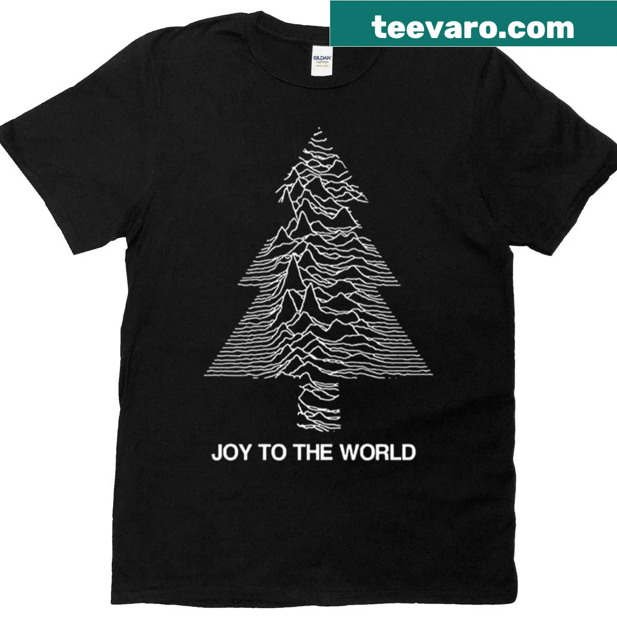 Funny Christmas T-shirt with playful typography — on a men's t-shirt