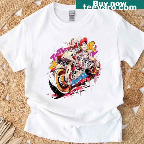 Kamen Rider t-shirt featuring the masked hero graphic