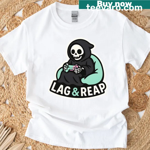 Illustration of a reaper on a lag break with gaming theme