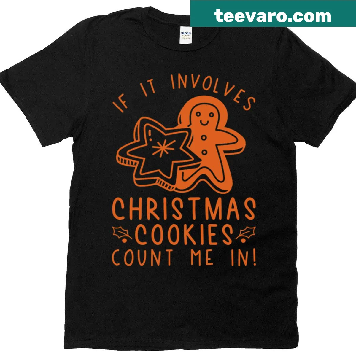 Humorous 'Let's Get Baked' t-shirt with playful text — on a men's t-shirt