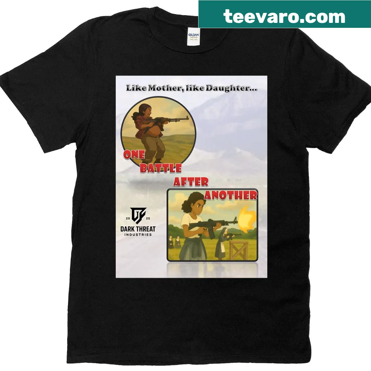 Heartfelt t-shirt celebrating mother-daughter bond with sentimental text — on a men's t-shirt