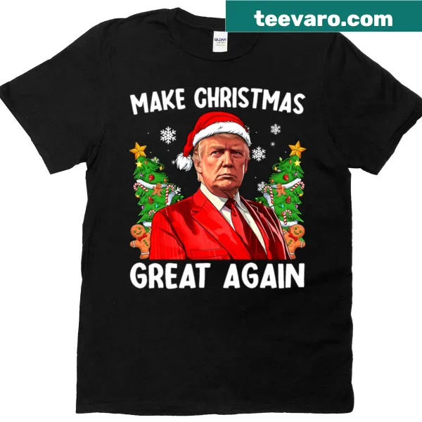 Playful Christmas-themed design saying Make Christmas Great Again