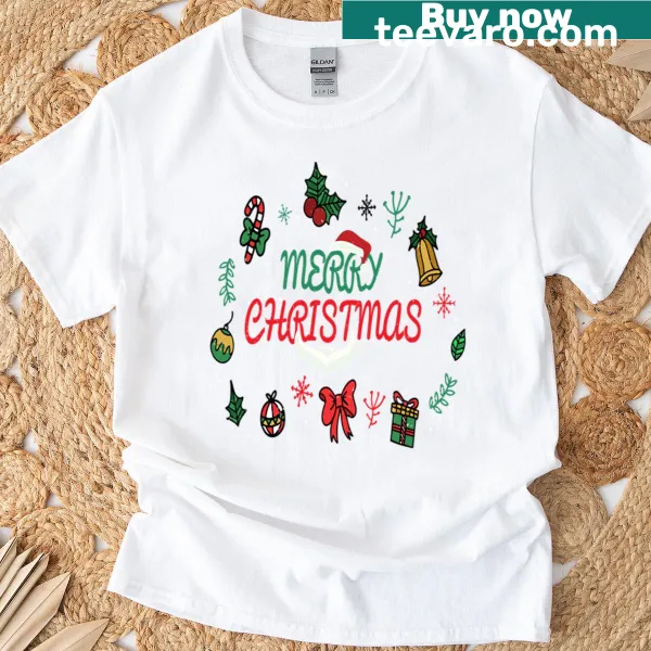 Oversized holiday T-shirt with cute and funny Christmas-themed design