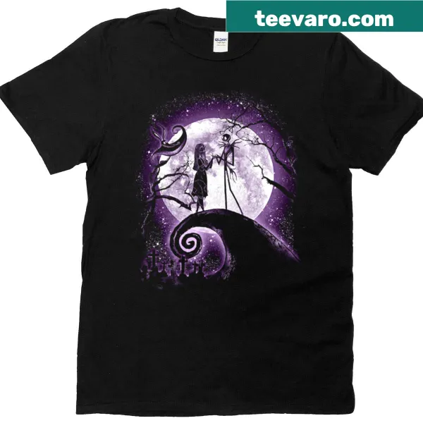 T-shirt with an illustrated moonlight and nightmare design
