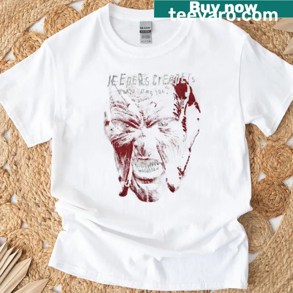 Vintage-style T-shirt featuring horror movie graphics for Halloween fans.