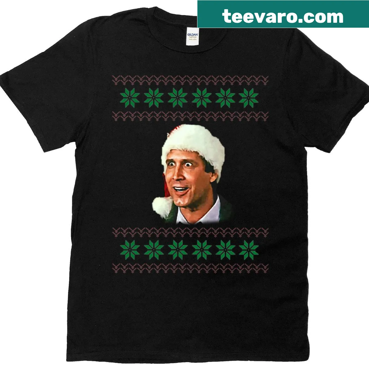 T-shirt with quotes and imagery from 'National Lampoon's Christmas Vacation' — on a men's t-shirt