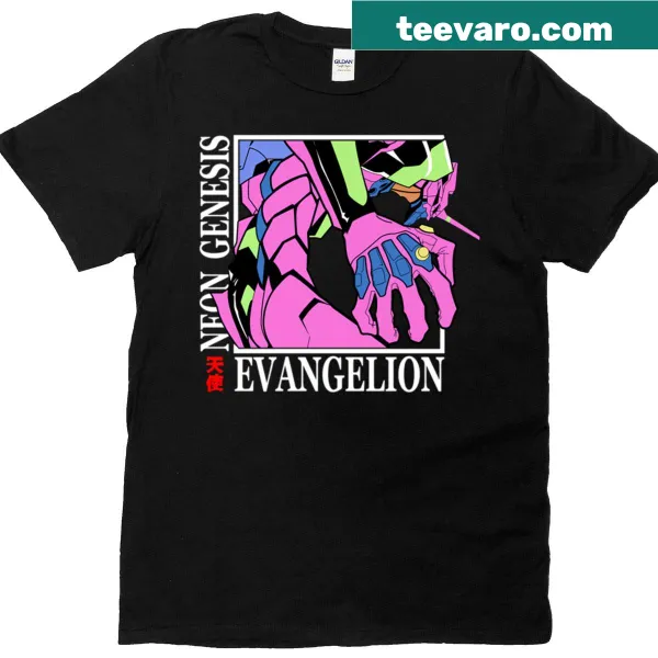 Illustrated T-shirt featuring Eva Unit-01 from Neon Genesis Evangelion