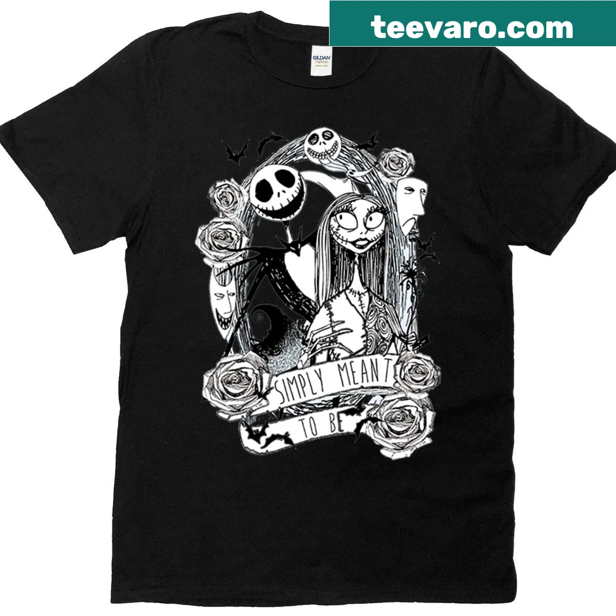 Graphic T-shirt inspired by The Nightmare Before Christmas — on a men's t-shirt
