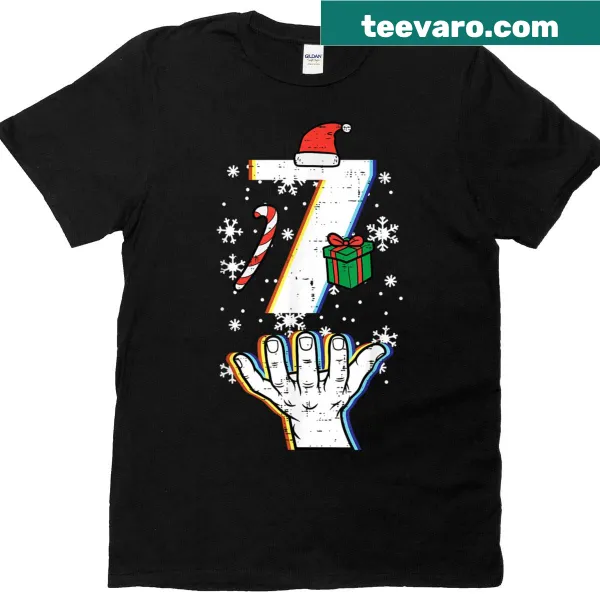 T-shirt featuring Number 7 Matching 67 Meme design for Christmas