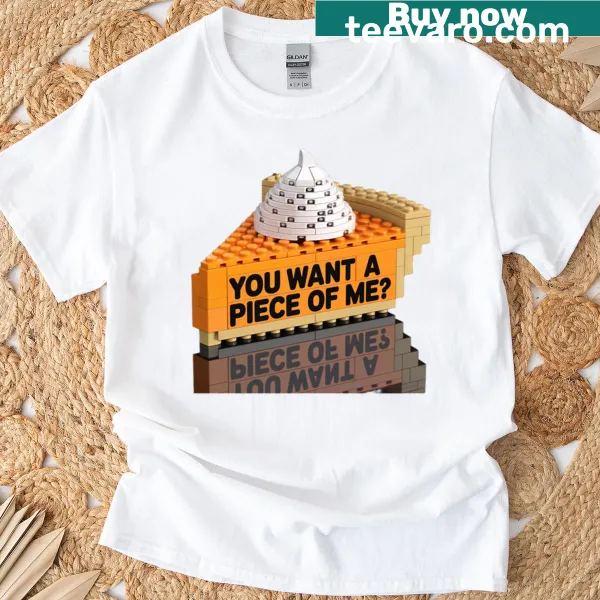 Playful pumpkin pie graphic t-shirt with humorous text