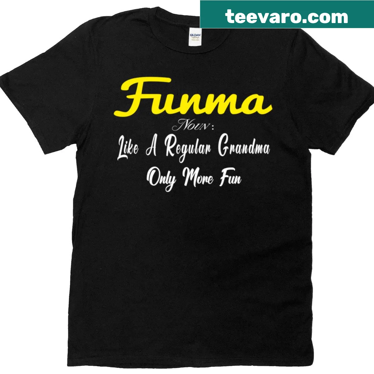 Funny t-shirt celebrating Funmas with clever typography — on a men's t-shirt