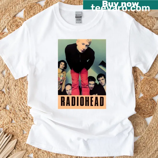 Graphic T-shirt featuring an artistic representation of Radiohead
