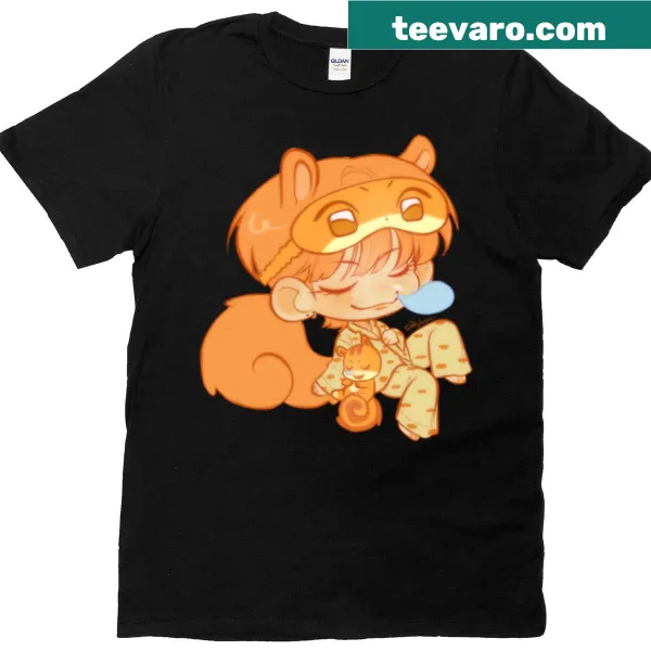 Illustrated Rami and Papa T-shirt celebrating their relationship