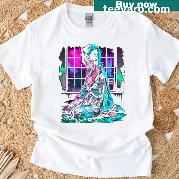 Illustrative graphic t-shirt of Rukia Kuchiki from Bleach